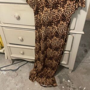 Lularoe Maria cheetah maxi dress